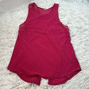 Lululemon Sculpt Tank *Tie Back Violet Red
